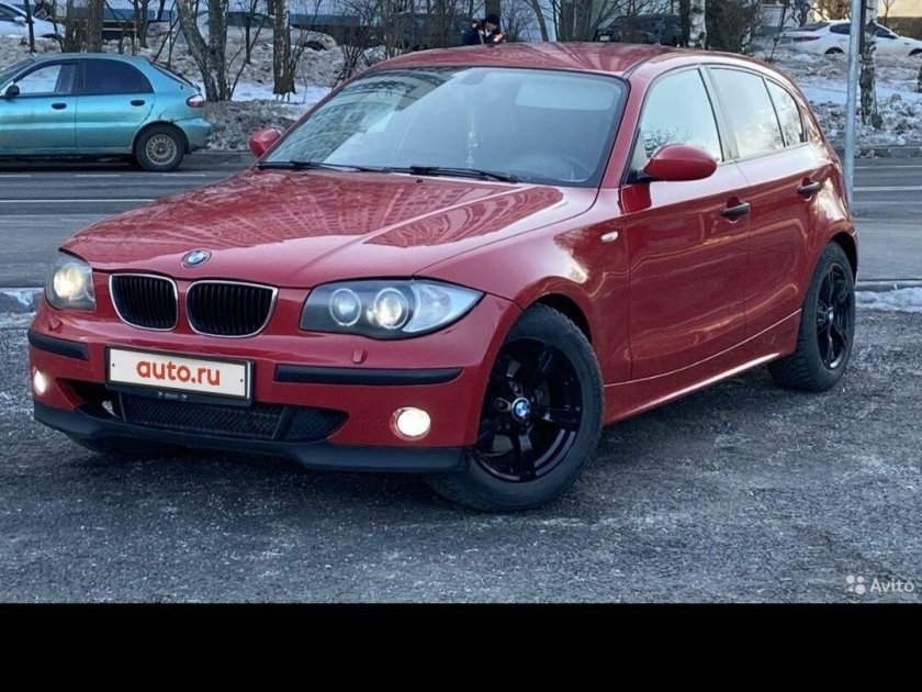 BMW красное e87 обои