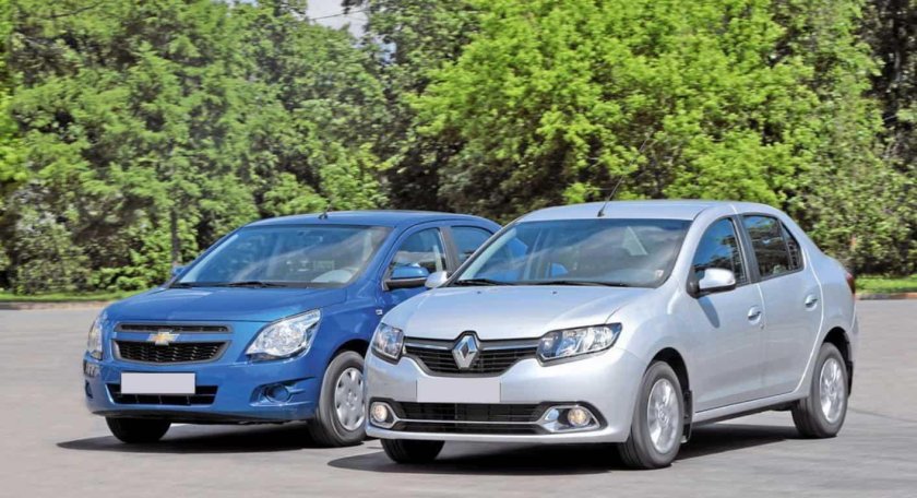 Шевроле кобальт и Рено Логан