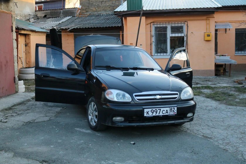 Шевроле Ланос черный