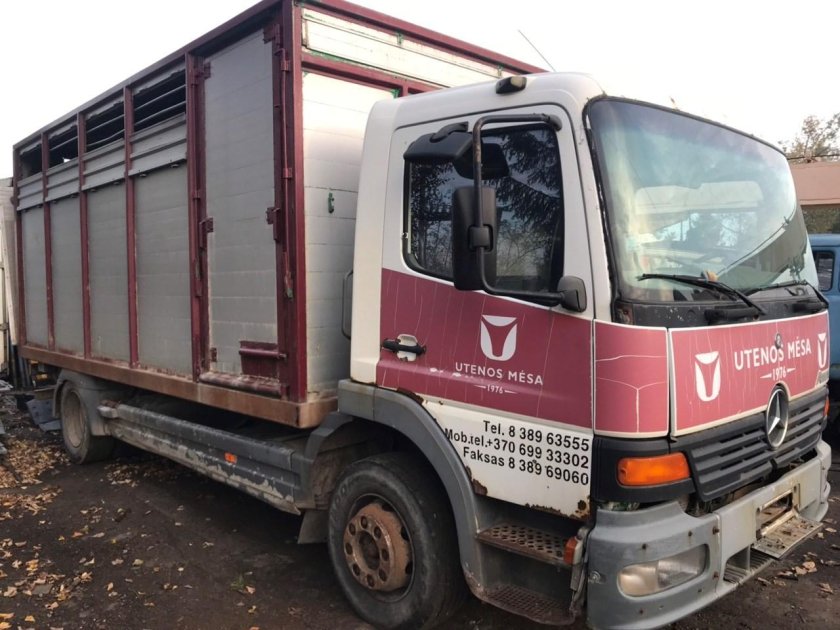 Мерседес 814 с прицепом