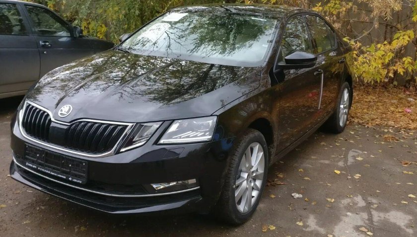 Skoda Octavia a8 черная