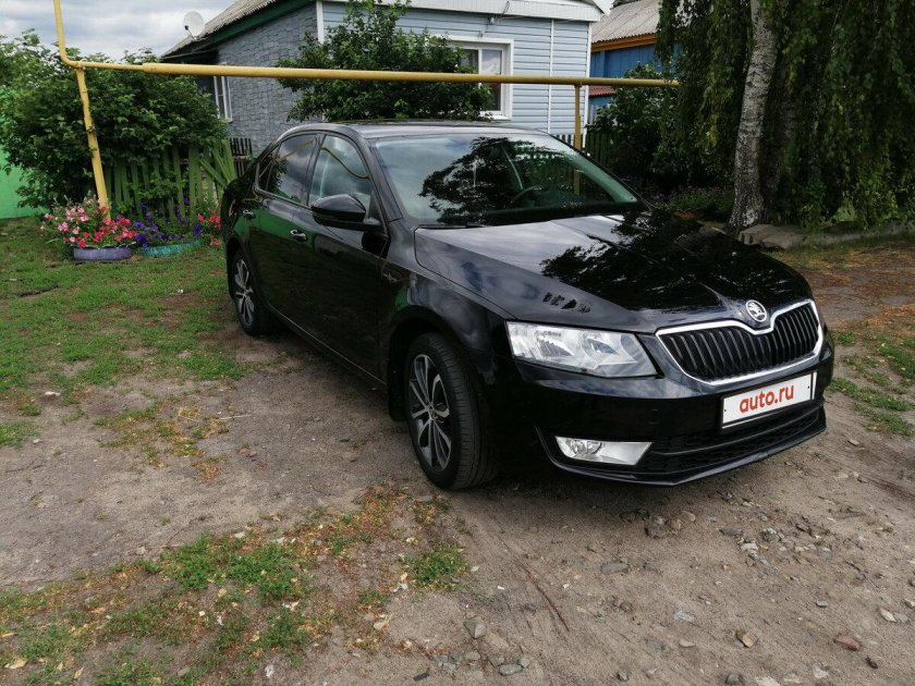 Skoda Octavia a7 черная