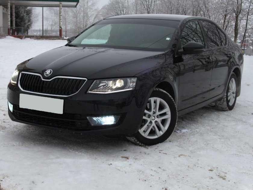 Skoda Octavia a7 черная