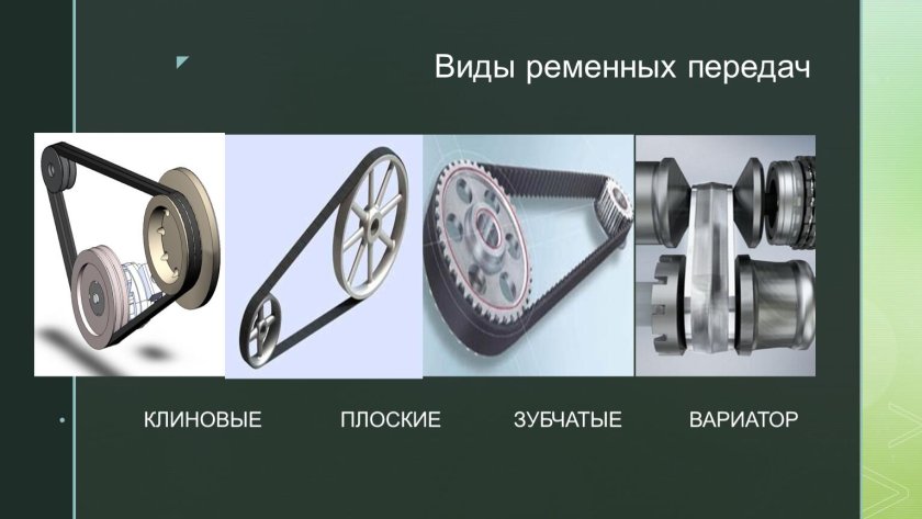 Полуперекрестная ременная передача