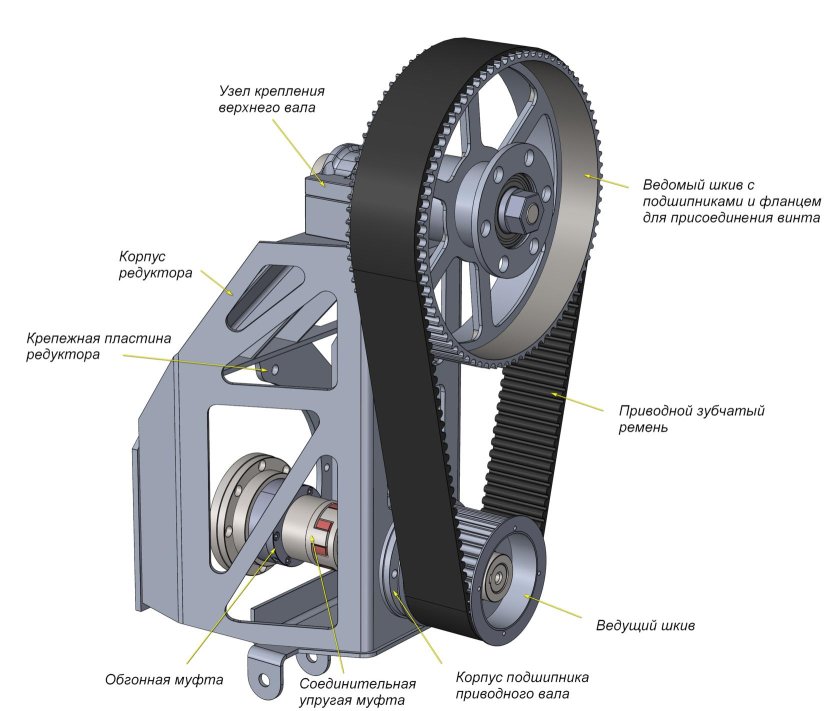 Редуктор для аэролодки двигатель Хонда