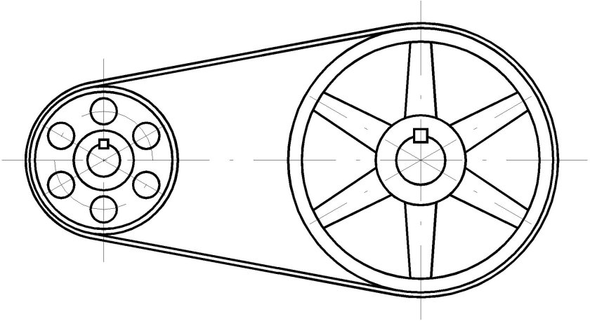 Ременная передача (шкив и ремень)