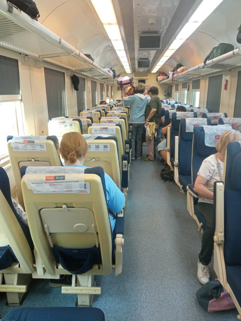 Сидячие вагоны РЖД дальнего следования