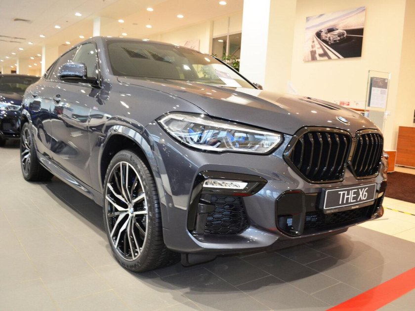 БМВ х6 цвет серый Арктический