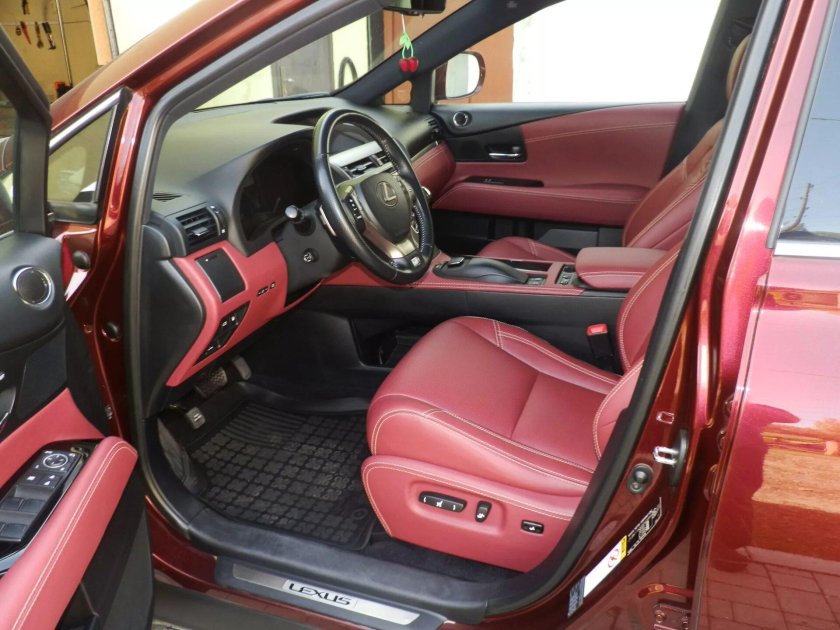 Лексус rx350 с красным салоном