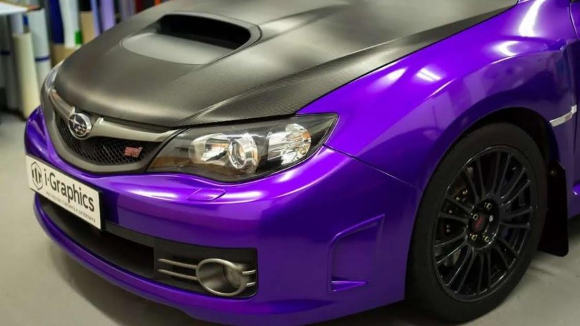 Subaru Impreza WRX STI фиолетовая