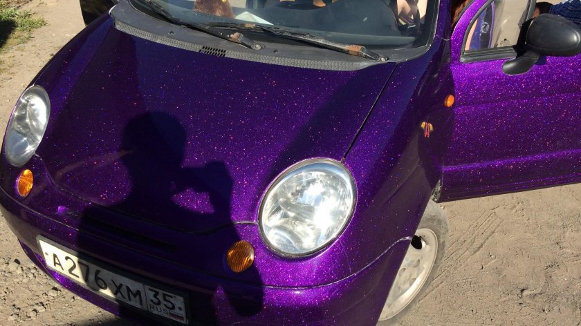 Дэу Матиз розовый