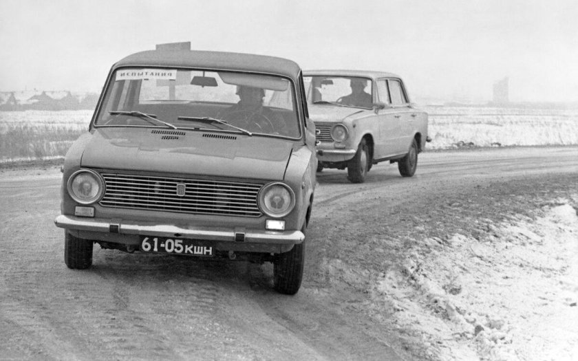 Фиат 124 и ВАЗ 2101
