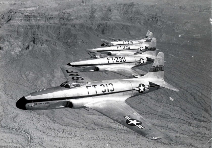 Lockheed f-80 c «shooting Star» в 1950 году