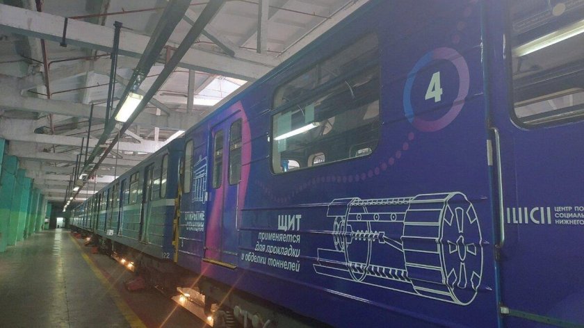 Станция двигатель революции Нижегородский метрополитена