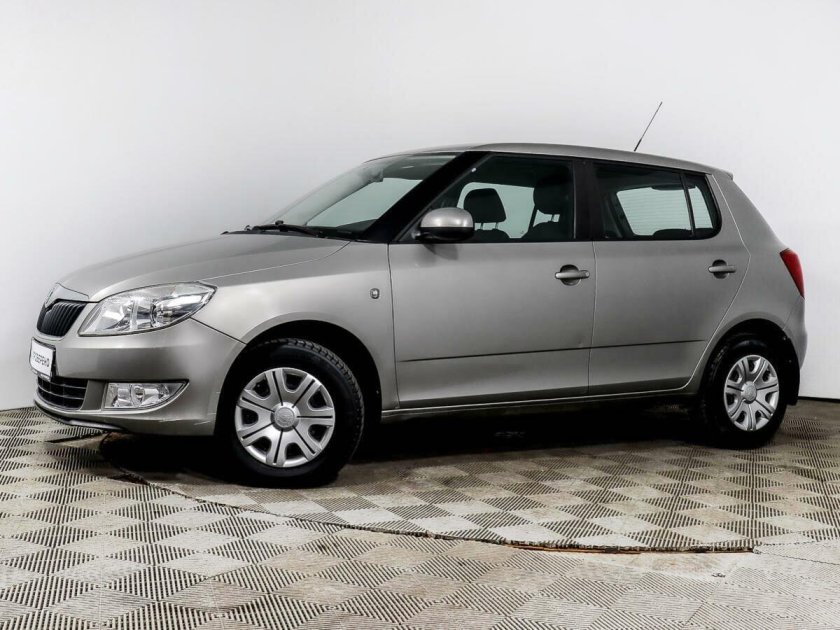 Шкода Фабия серая