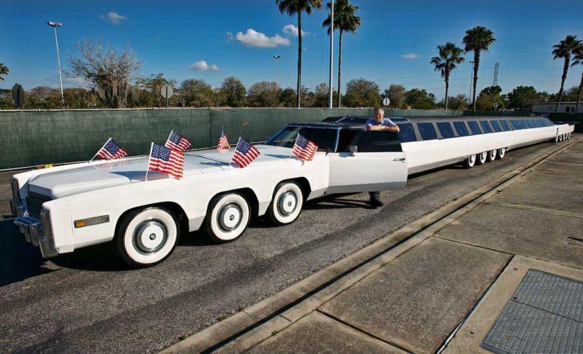 Самый длинный автомобиль в мире метрах