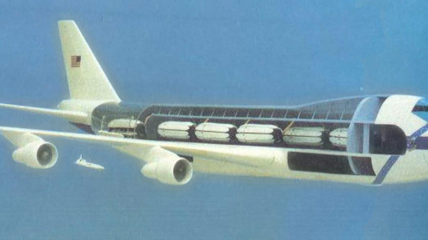 Боинг 747 со сдвоенными двигателями