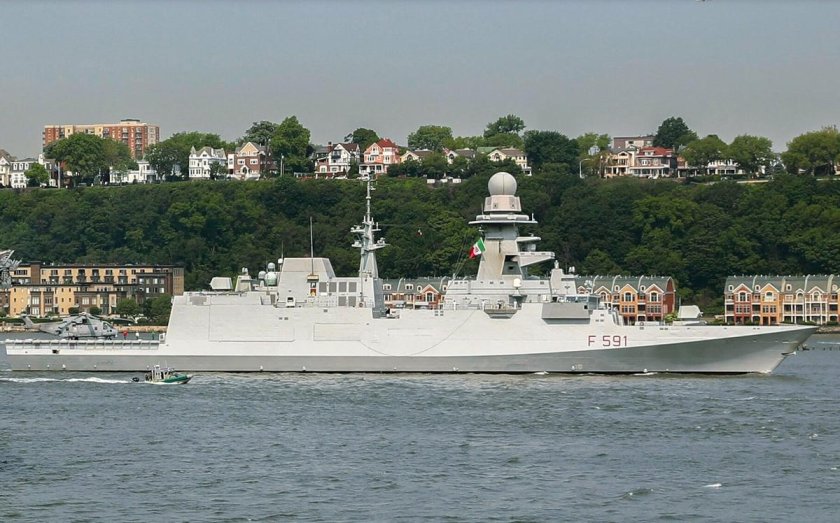 Italian frigate virginio fasan