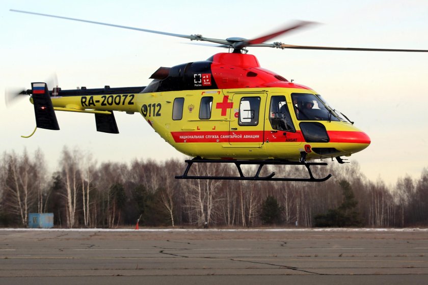 Санитарный вертолет Ансат