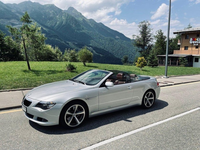 БМВ кабриолет серый