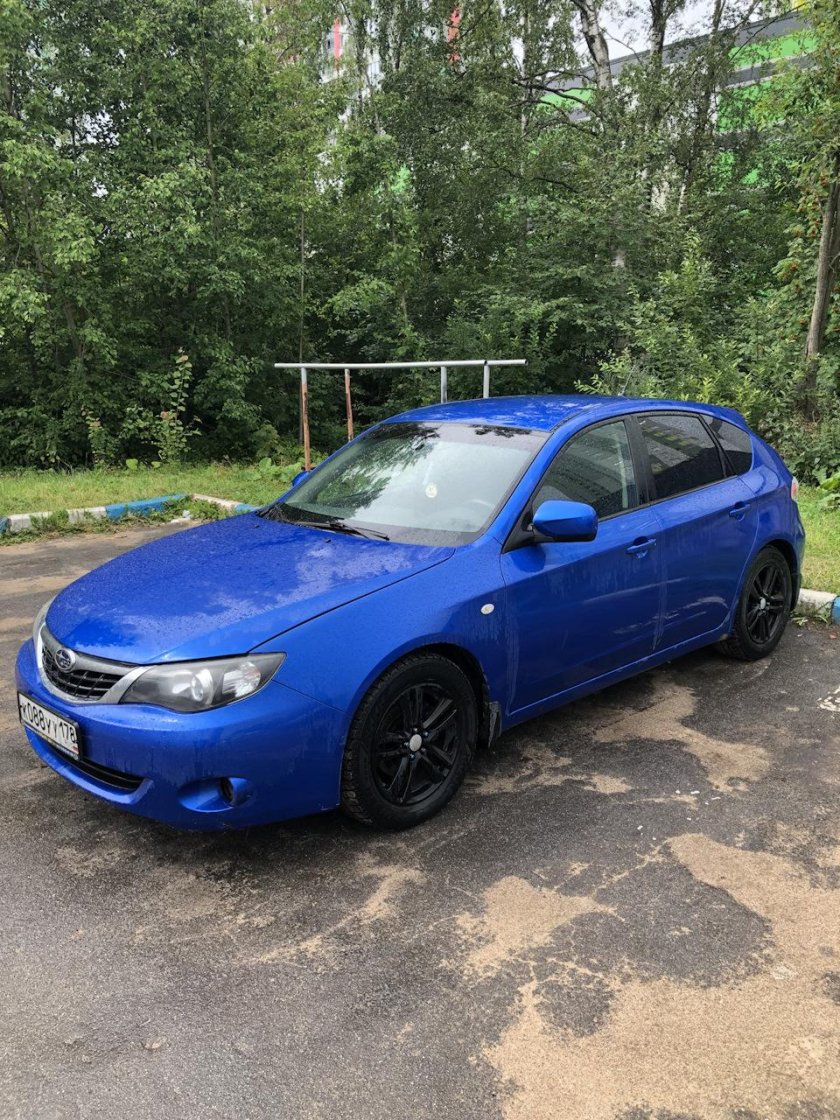 Субару Импреза 2008 синий