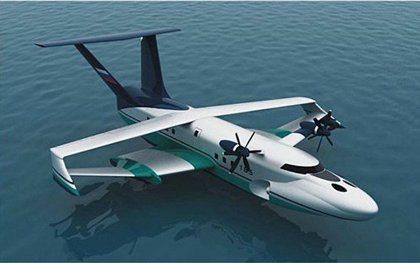 Экраноплан а 050 Чайка 2