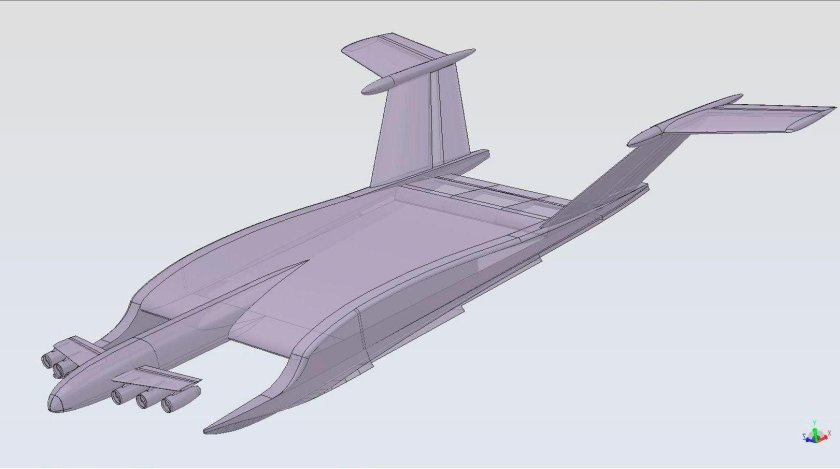Экраноплан-авианосец Бартини
