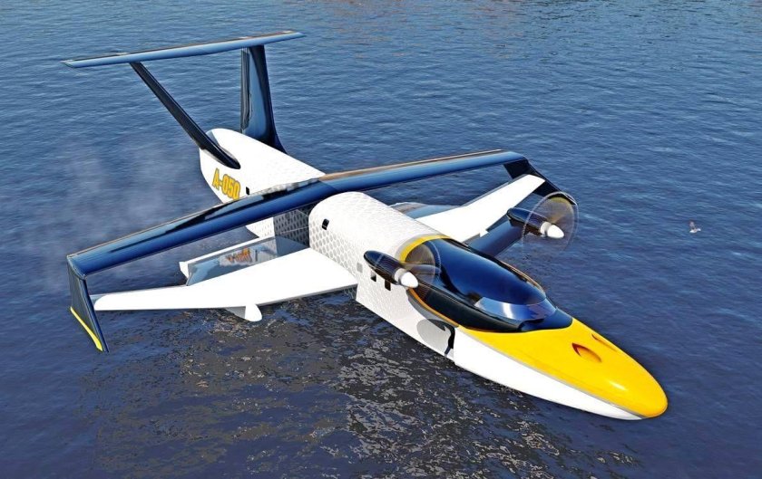 Экраноплан а 050 Чайка 2