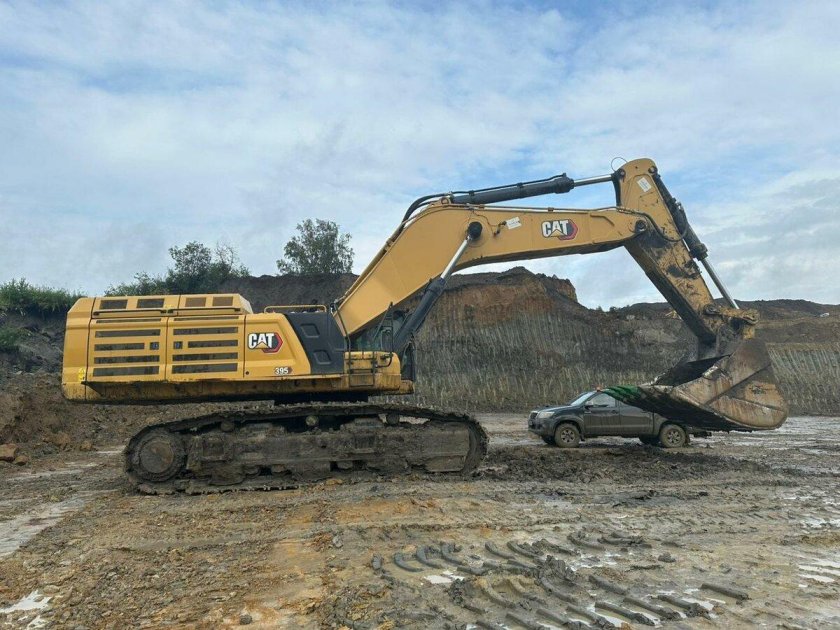 Cat 395 экскаватор