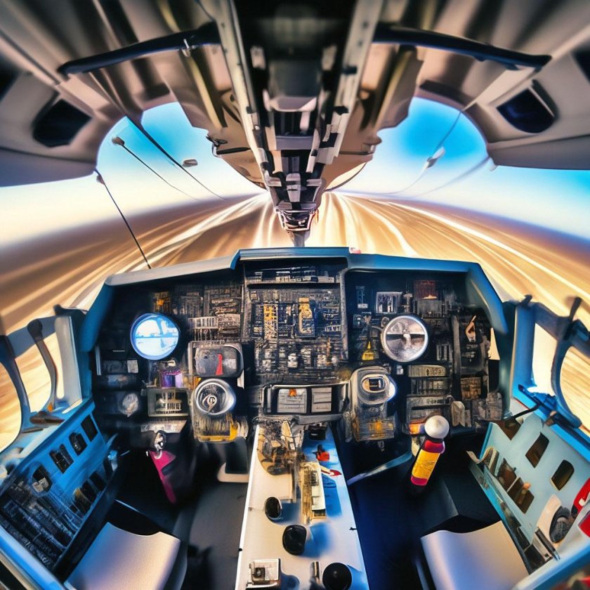 Кабина пилота самолета