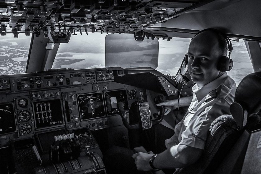 Боинг 747 кабина