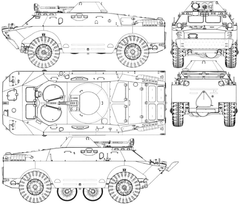 Брдм 2 чертеж