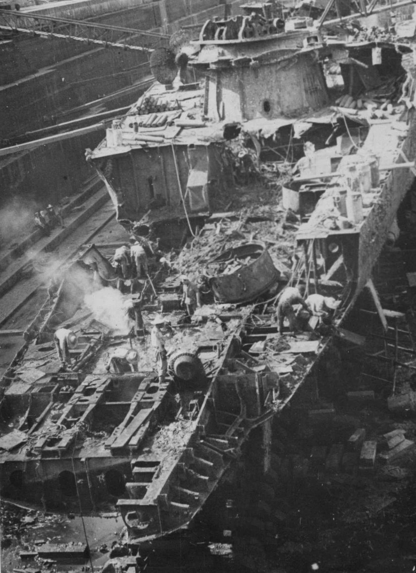 Подбитые корабли второй мировой войны