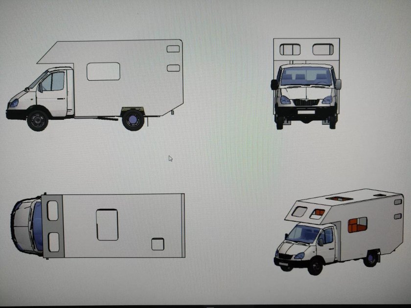 ГАЗ Соболь 4х4 автодом габариты
