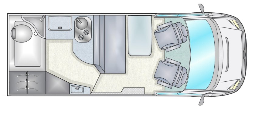 Автодом Ford Transit планировка