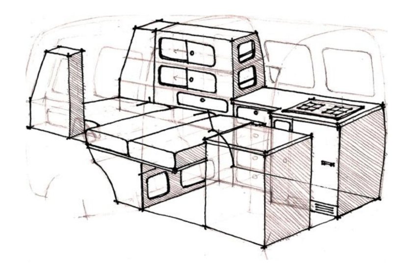 Чертежи мебели для VW t3