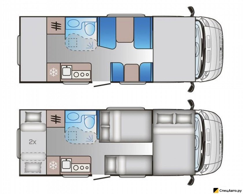 Альковный автодом Sun Living a70dk