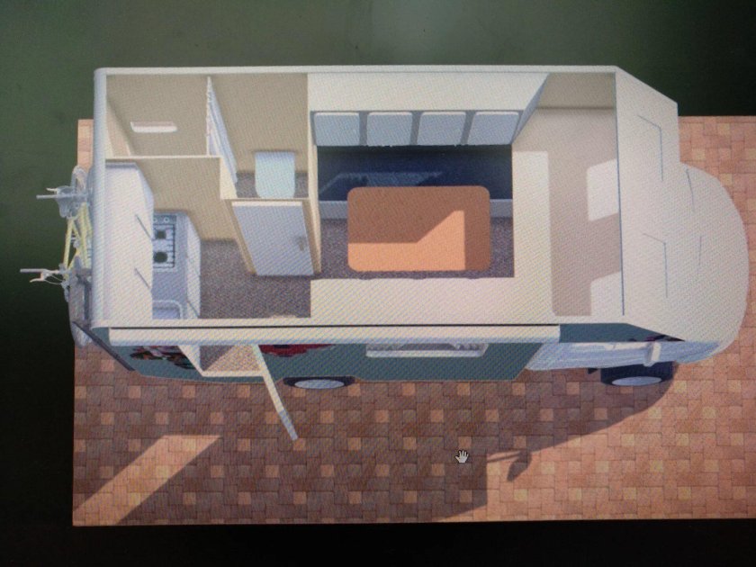 Автодом Соболь 4х4 планировка