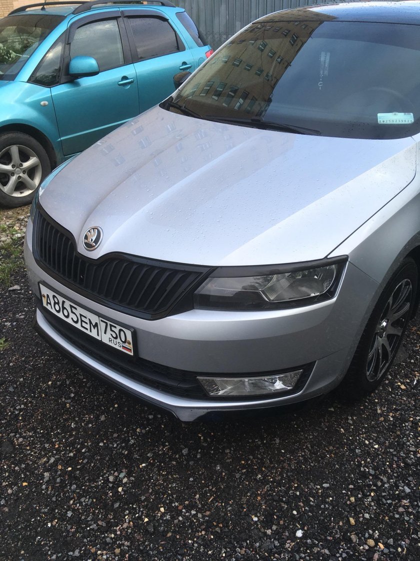 Шкода Рапид 2017 серая