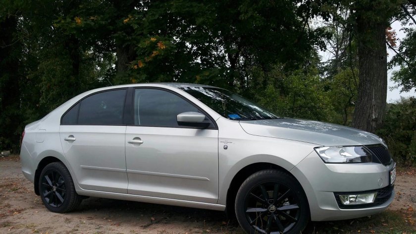 Шкода Рапид серебристый