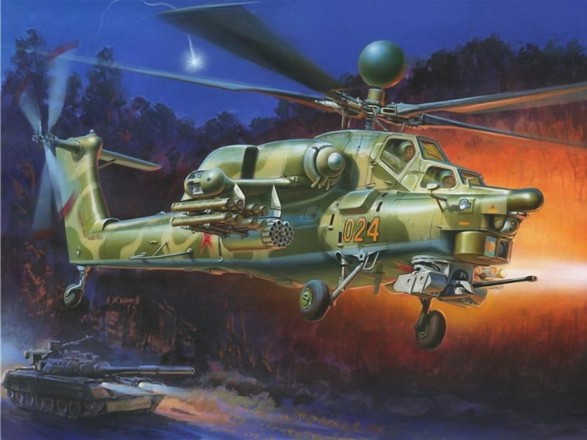 Ми-28 вертолёт модель