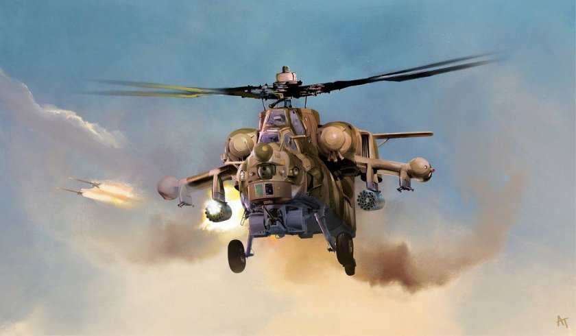 Боевой вертолет ми-28н «ночной охотник»