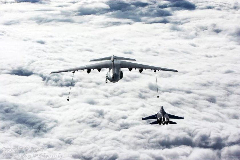 Ил-78 дозаправка