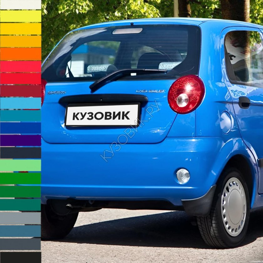 Бампер передний в цвет кузова daewoo matiz