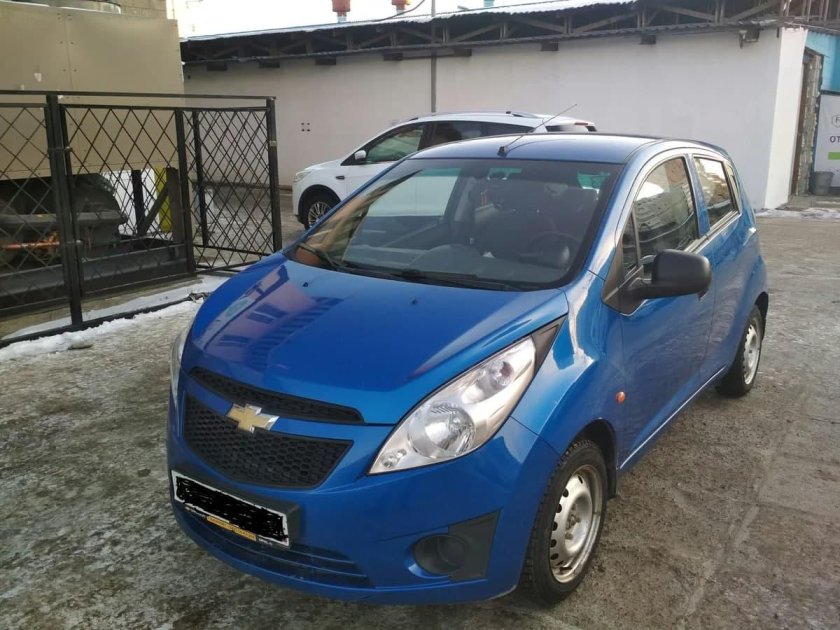 Шевроле Спарк синий