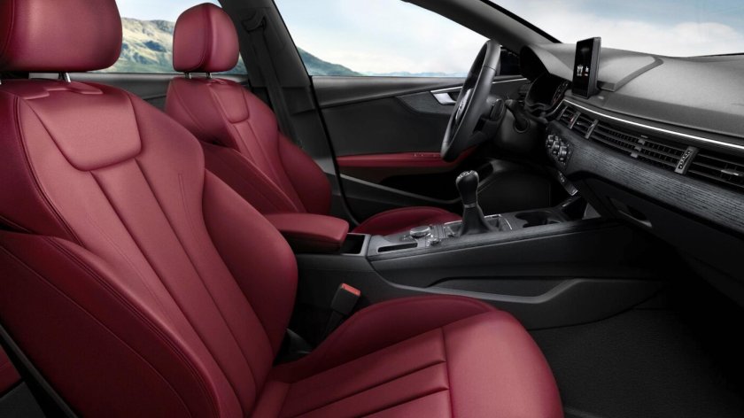 Audi a5 красный салон
