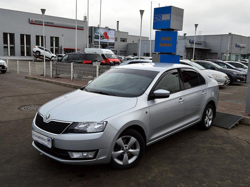 Шкода Рапид 2013 серая