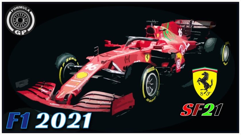 Болид f1 Ferrari sf21