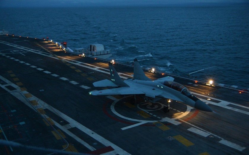 Миг 29к взлет с авианосца