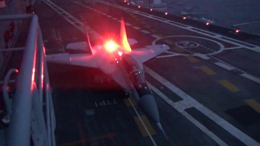 Миг 29к взлет с авианосца